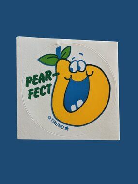 10/$25 Pear "Pear-fect" Scratch & Sniff Retro Sticker